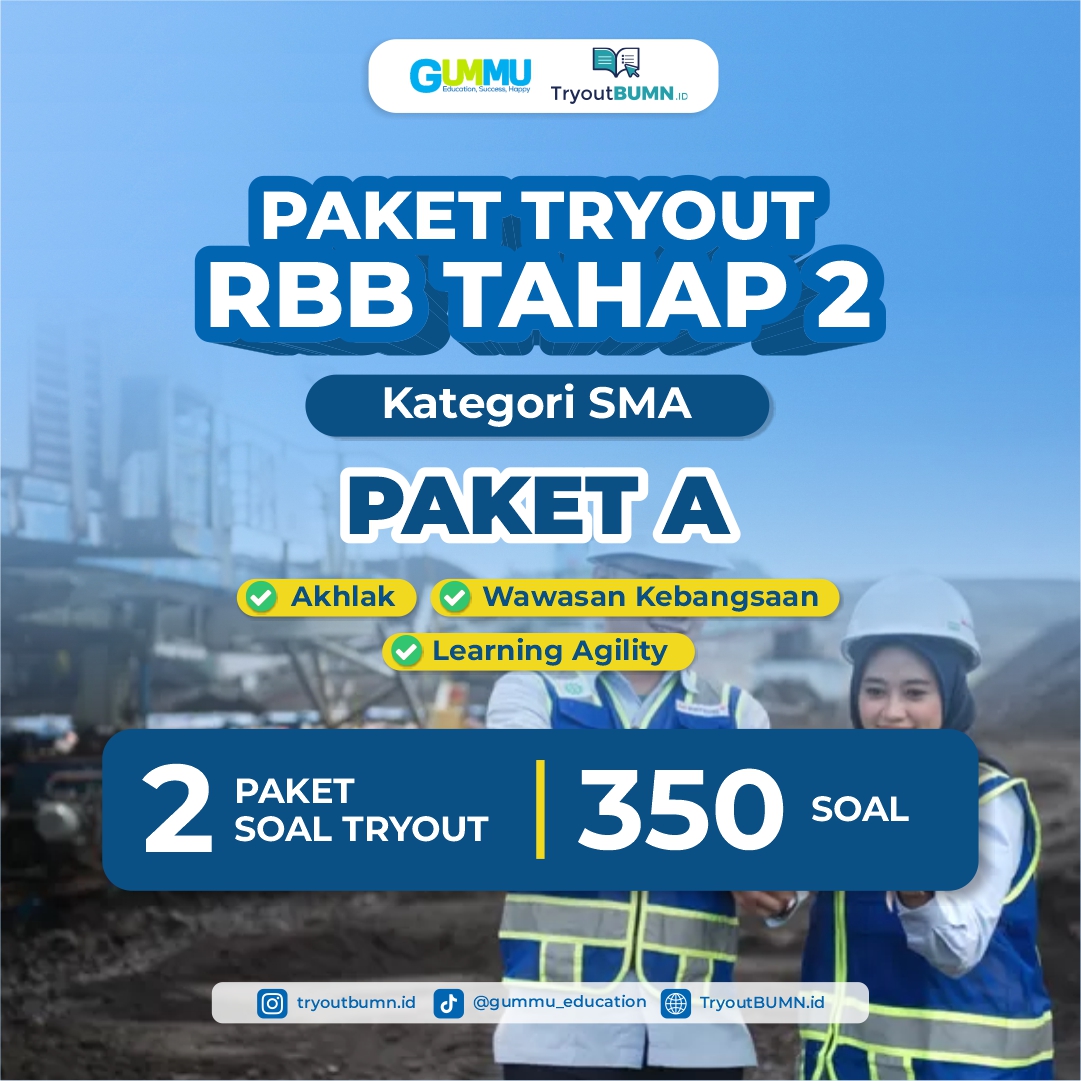 Paket Tryout RBB Tahap 2 Paket A SMA