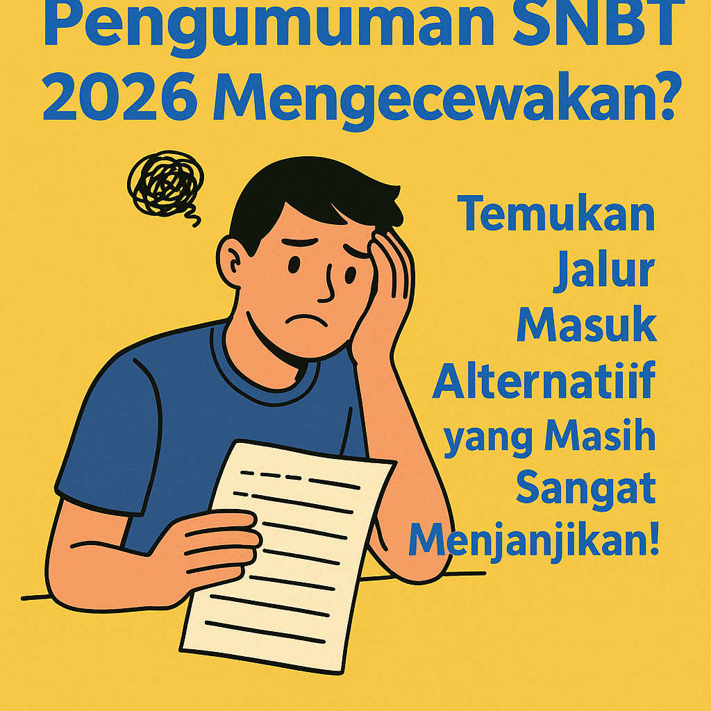 Pengumuman SNBT 2026 Mengecewakan? Temukan Jalur Masuk Alternatif yang Masih Sangat Menjanjikan!